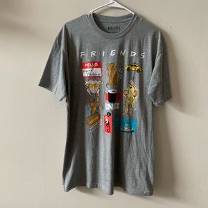 Box Lunch gray soft FRIENDS tv show graphic tee (s15)